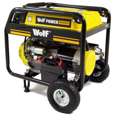 Petrol Generator Electric Start Wolf WPB8510ES 6500w 8.2KVA 15HP