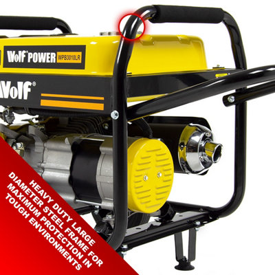 Petrol Generator Wolf  WPB3010LR 2200w 2.75KVA 6.5HP with Wheels - 8