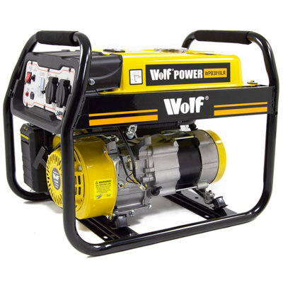Petrol Generator Wolf WPB3010LR 2200w 2.75KVA 6.5HP