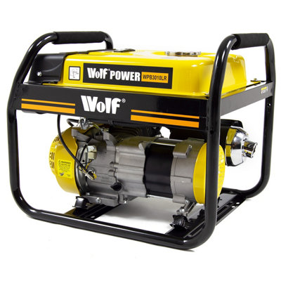 Petrol Generator Wolf WPB3010LR 2200w 2.75KVA 6.5HP