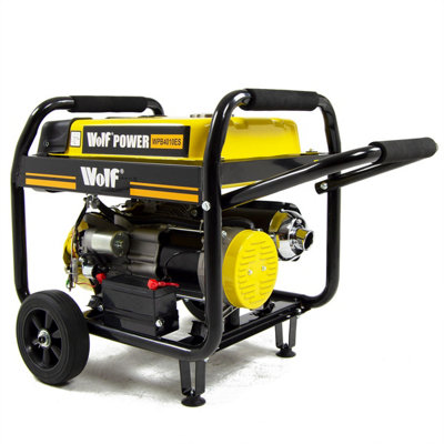 Petrol Generator Wolf WPB4010ES 3000w 3.75KVA 7HP with Wheels - 3