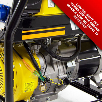 Petrol Generator Wolf WPB7510LR 5500w 6.9KVA 13HP - 9
