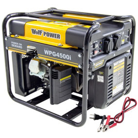 Petrol Inverter Generator Wolf WPG4500i 3500w 4.3KVA 6HP 4 Stroke