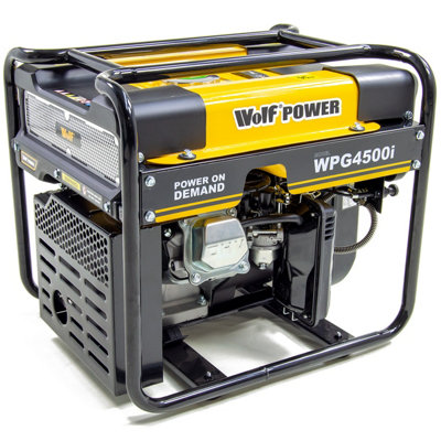 Petrol Inverter Generator Wolf WPG4500i 3500w 4.3KVA 6HP 4 Stroke - 3