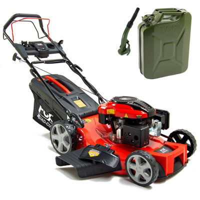 Petrol Lawn Mower Wolf Fox 4 Blades 560E 22" 56cm Electric Start Self Propelled