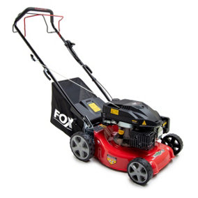 Petrol Lawn Mower Wolf Fox with Turbo Vac Suction 16", 41cm, 139cc, Recoil, Self Propelled, Steel Deck