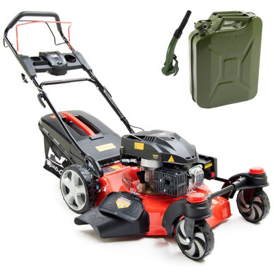 Petrol Lawn Mower Wolf Fox Zero Turn 4 Blades 20", 51cm, Recoil, Self Propelled