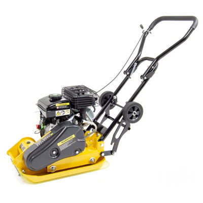 Petrol Plate Compactor Wolf 8200N 79cc Wacker with Wheels & Paving Pad - 4