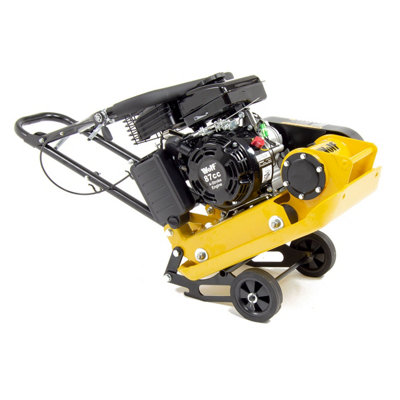 Petrol Plate Compactor Wolf 8200N 79cc Wacker with Wheels & Paving Pad - 6