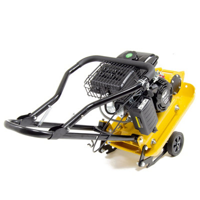 Petrol Plate Compactor Wolf 8200N 79cc Wacker with Wheels & Paving Pad - 7