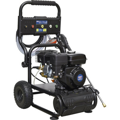 Petrol Powered Pressure Washer - 6.5hp Engine - 220bar - Self Priming Pump