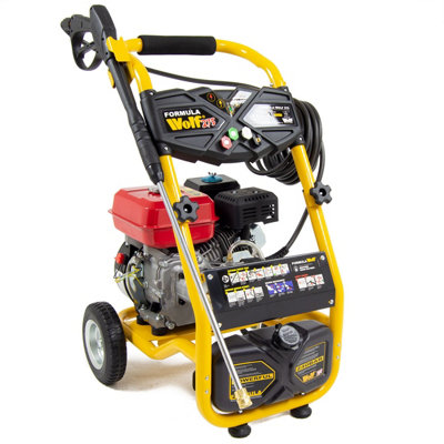 Petrol Pressure Washer Formula Wolf 275 7 HP, 240 Bar, 8m Hose with Patio Cleaner