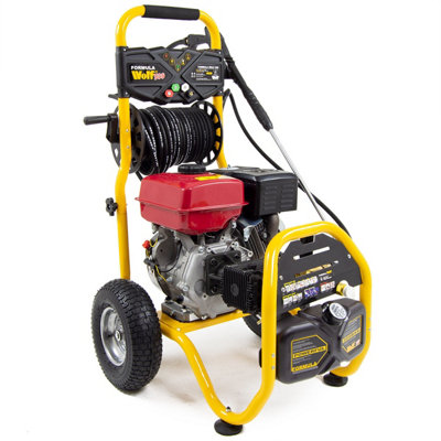 Petrol Pressure Washer Formula Wolf 500 9 HP, 300 Bar, 20m Hose with Patio Cleaner