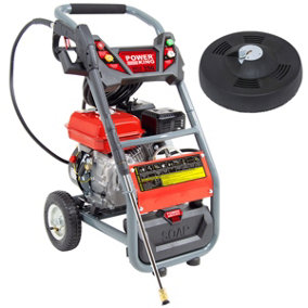 Petrol Pressure Washer PowerKing Mega Blaster 250 7 HP, 240 Bar with Patio Cleaner