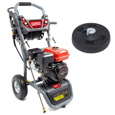 Petrol Pressure Washer PowerKing Mega Blaster 300 7 HP, 265 Bar with Patio Cleaner