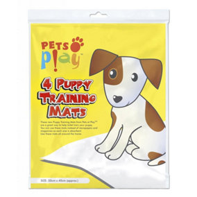 Pets at Play Puppy Training Mat (Pack Of 4) White (One Size)
