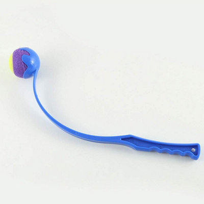 Pets Play 38cm Ball Launcher Dog Fetch Thrower Assorted Colours Long ...