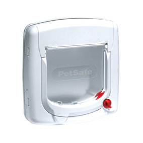 PetSafe 400EF Deluxe Cat Flap - Magnetic, White
