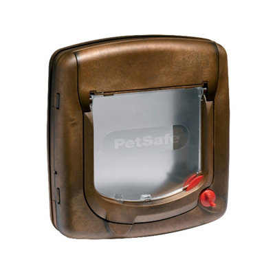 PetSafe 420EF Deluxe Cat Flap - Magnetic, Brown Price Comparisons | Compare The Build
