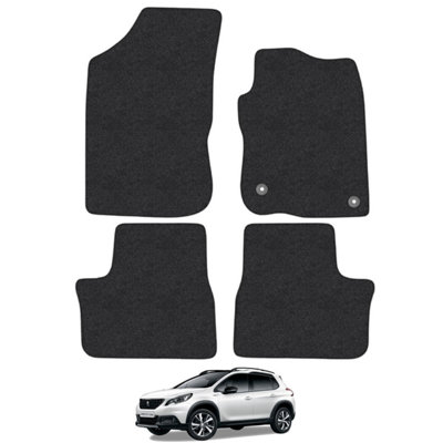 Peugeot 2008 2013-2020 Car Floor Mats Carpet Tailored Fit 4pcs Set Anti-Slip