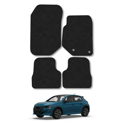 Peugeot 208 (2020+) Car Mats Black Carpet Tailored Fit Easy Clean
