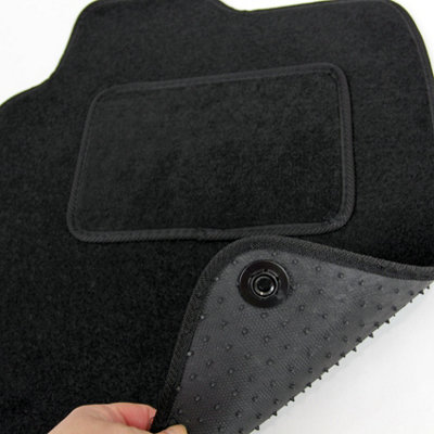 Peugeot 308 Mk1 2007-2013 Fully Tailored Carpet Car Mats Black 4pc Floor Mat Set - 8