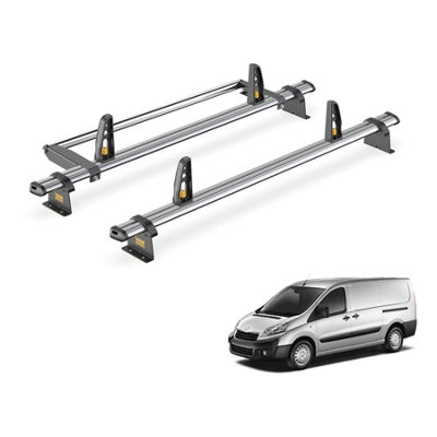 Peugeot Expert 2 Bar Roof Rack Ladder Roller for 2007 2016 Low H1 Roof with Rear Barn Doors Van Guard Trade DIY at B Q