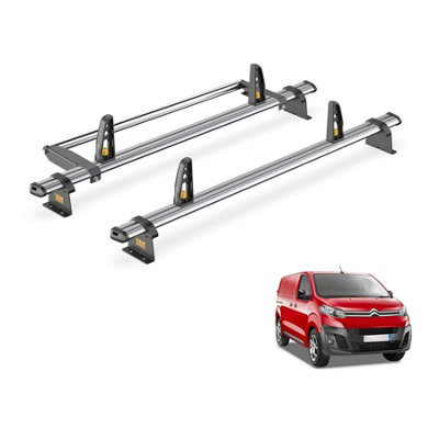 Peugeot Expert 2 Bar Roof Rack Ladder Roller for 2016 Long Wheelbase with Rear Barn Doors Van Guard Trade DIY at B Q