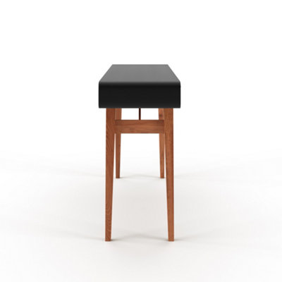 Pevensey Office Desk in Black Oak