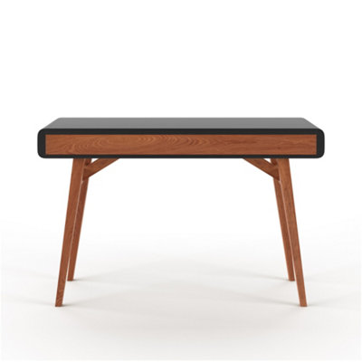 Pevensey Office Desk in Black Oak