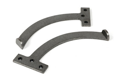 Pewter 8.5" Quadrant Stay (Pair)