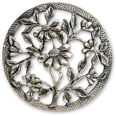 Pewter Lid - Flowers - Project Kits Accessories