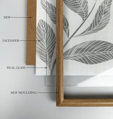 PF&A Oslo Oak A4 Frames With Glass - Pack of 12