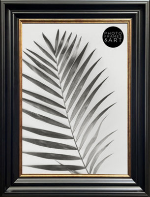 PF&A Vintage Black A4 Poster Picture Frame With Glass