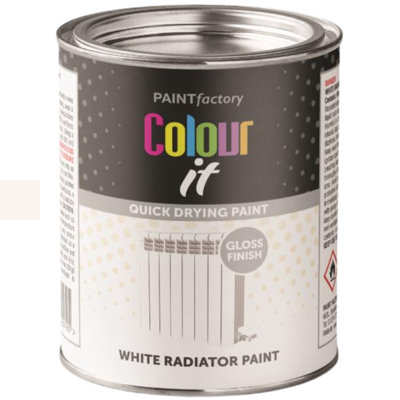 PF Colour It Tin Radiator Paint White 300ml Durable Quick Drying ...