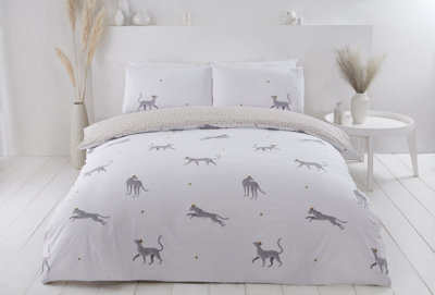 PH Leopard Polycotton Duvet Set with Pillowcase