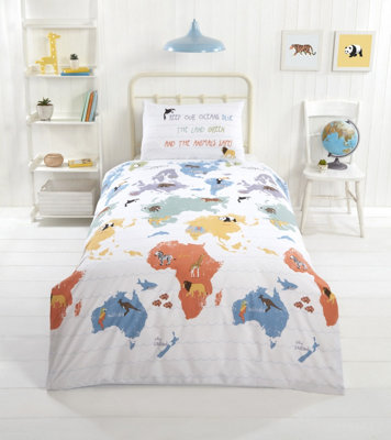 PH My World Reversible Cotton Duvet Set by Rapport