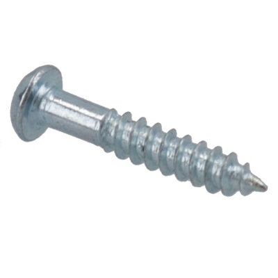 Wood Screw Phillips Round Head 3.5 x 20mm WHITE