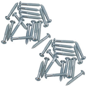 PH2 Dome Headed Phillips Wood Screws 4mm x 25mm Fastener Fixings 32pc