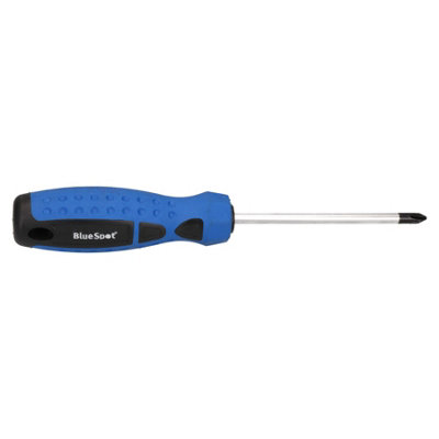 PH2 x 100mm Phillips Cross Headed Screwdriver with Magnetic Tip Rubber Handle