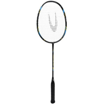 Phantom PRO Adult Badminton Racket - Black Graphite & Aluminum Frame ...