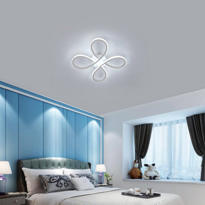 Pheashine Modern LED Ceiling Light 28W Flower Design 6000K Cold Modern ...