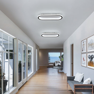 Pheashine Modern LED Flush Mount Ceiling Lamp, Rectangular ceiling ...