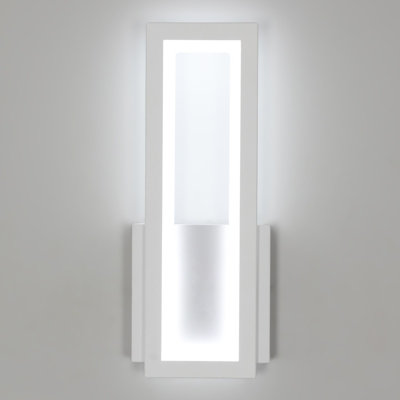 Pheashine Sleek Modern Rectangle LED Wall Lamp 16W 6500K Cool White ...