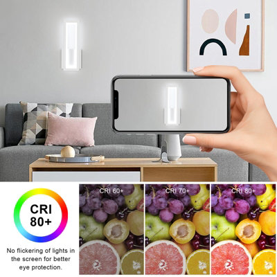 Pheashine Sleek Modern Rectangle LED Wall Lamp 16W 6500K Cool White ...
