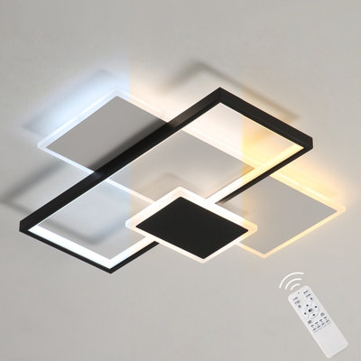 Pheashine Sleek Rectangular LED Ceiling Light 50cm Stepless Dimming ...