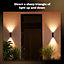 Philips Hue Appear White & Colour Ambiance LED Smart Outdoor Wall Light Double Pack