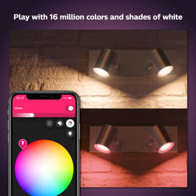 Philips Hue Argenta White and Colour Ambiance Double Spotlight