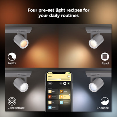 Philips Hue Argenta White and Colour Ambiance Double Spotlight