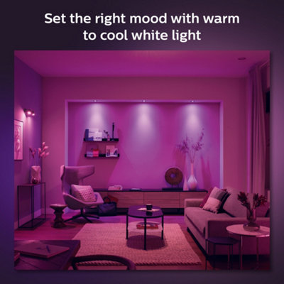 Philips Hue Centura White and Colour Ambiance 3-pack Recessed Spotlight White